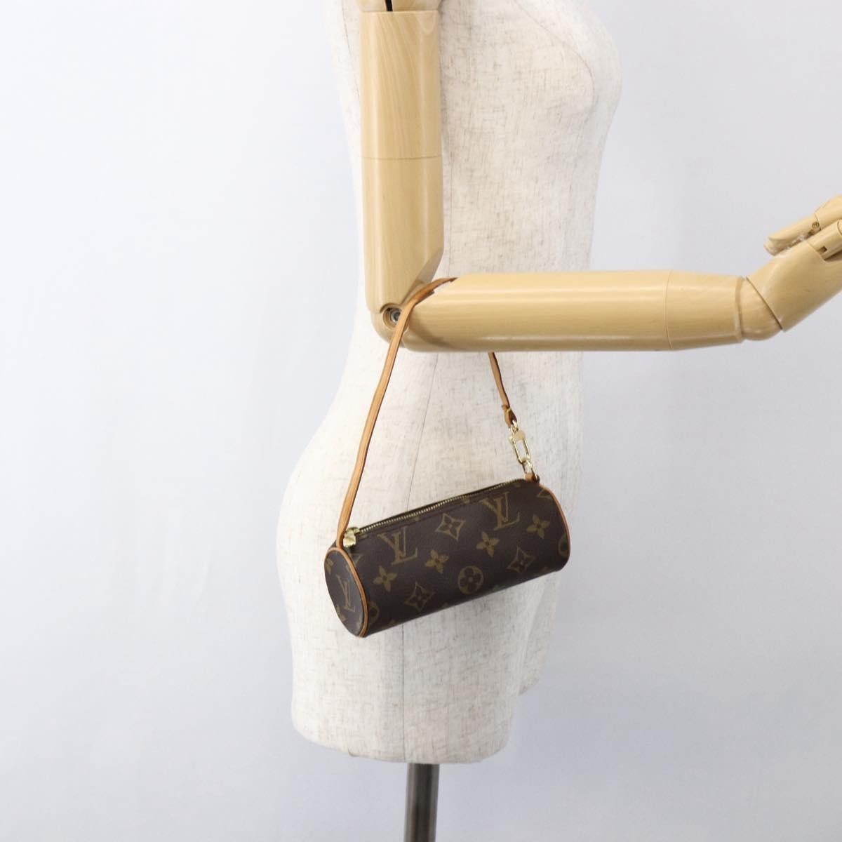 Louis Vuitton Papillon Pochette Monogram Canvas Brown Canvas Clutche & Pouche Bag