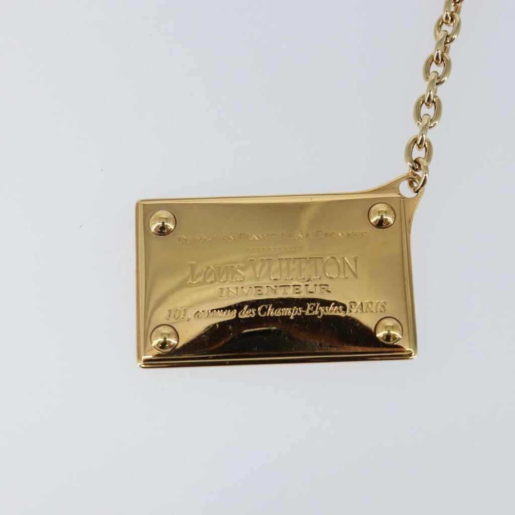 Louis Vuitton Key Chain Metal Gold Metal Accessory