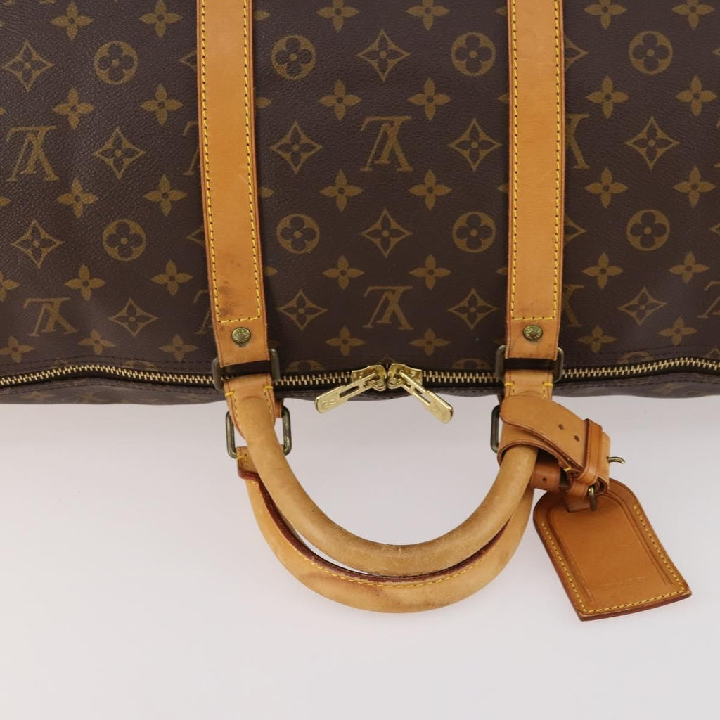 Louis Vuitton Keepall Bag Monogram Canvas Brown Canvas Travel Bag