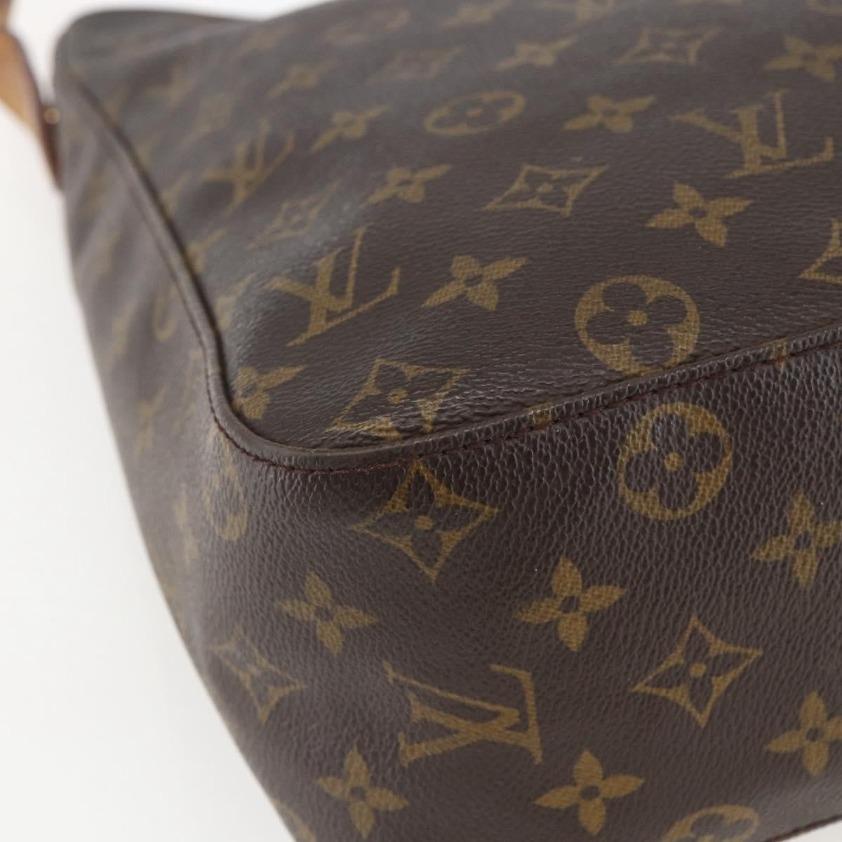 Louis Vuitton Monogram Looping Handbag Monogram Canvas Brown Canvas Shoulder Bag