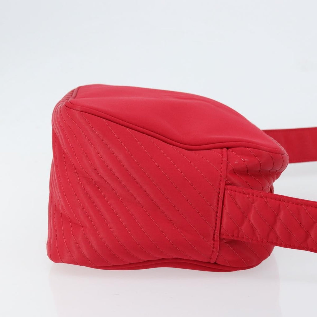 Saint Laurent Vintage Shoulder Bag Nylon Red Nylon Shoulder Bag Bag (Pre-Owned)