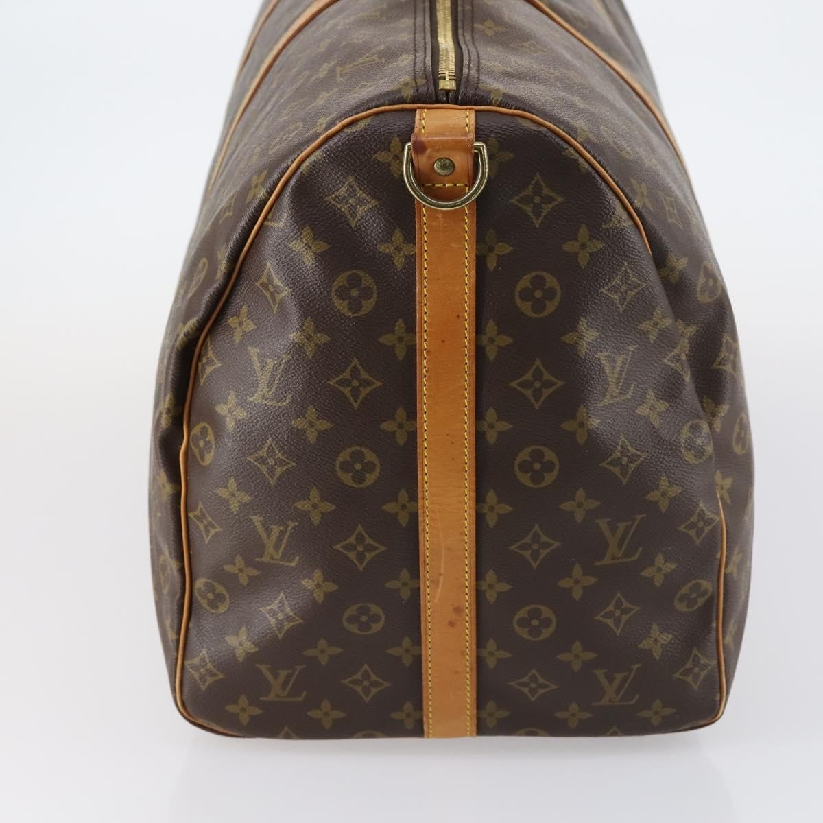 Louis Vuitton Keepall Bandouliere Bag Monogram Canvas Brown Canvas Travel Bag