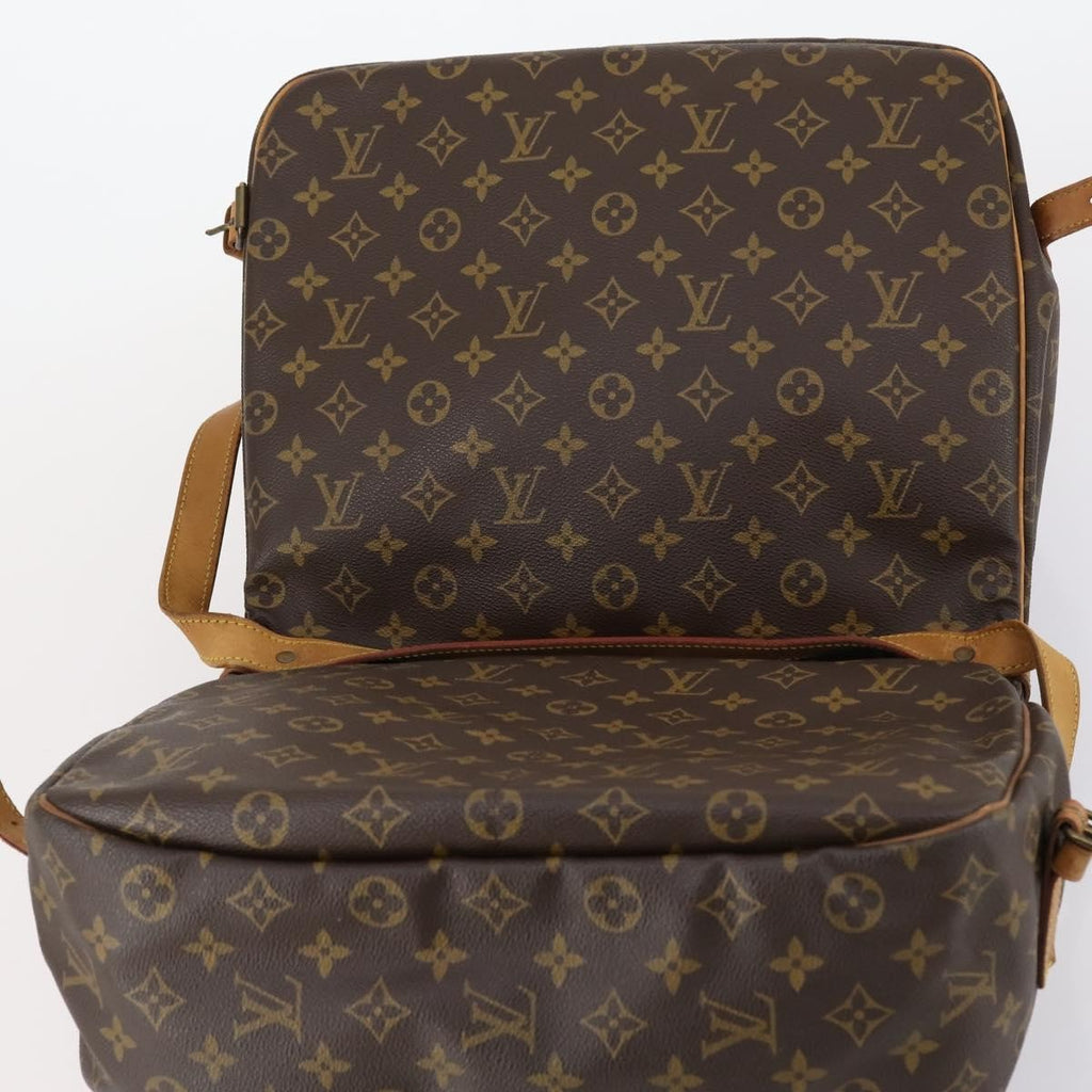 Louis Vuitton Saumur Handbag Monogram Canvas Brown Canvas Shoulder Bag