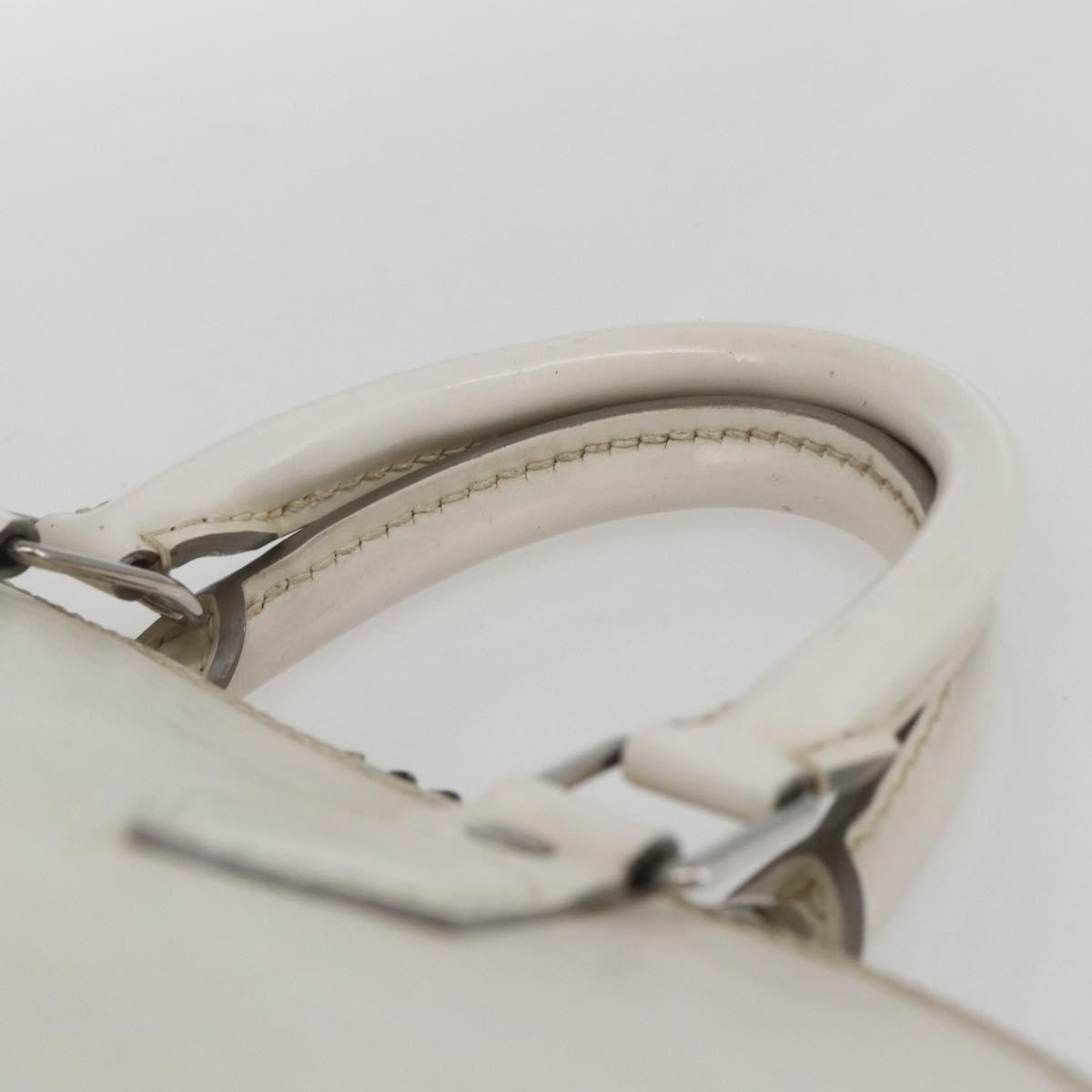 Louis Vuitton Alma Handbag Epi Leather White Leather Handbag