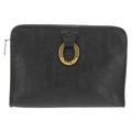 Christian Dior Vintage Trotter Pouch Diorissimo Canvas Black Pvc Clutche & Pouche Bag (Pre-Owned)