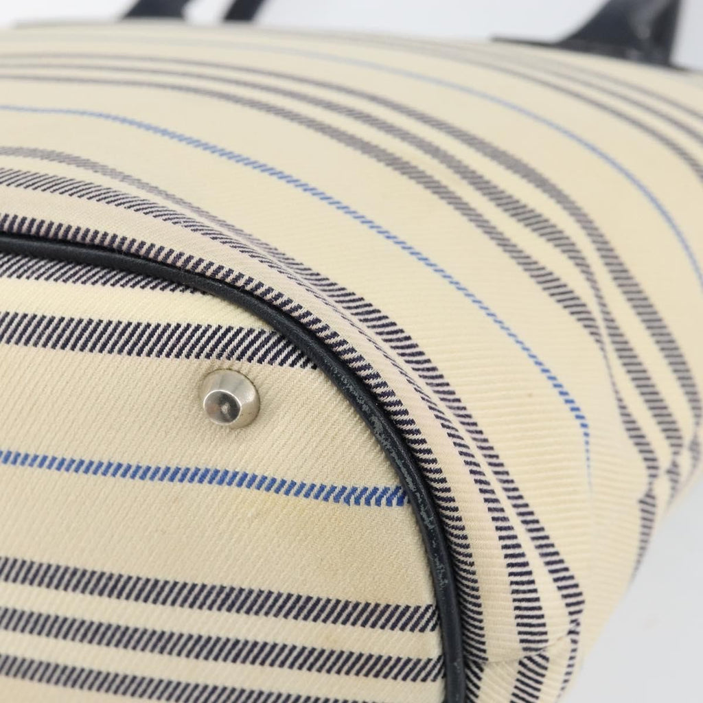 Burberry Vintage Tote Bag Canvas Beige Canvas Tote Bag