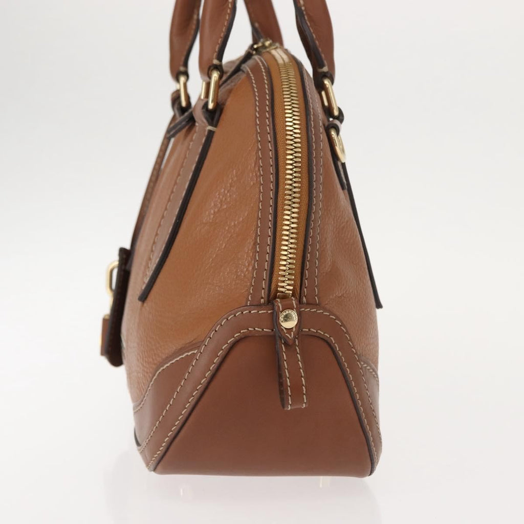 Burberry Orchard Bag Smooth Leather Brown Leather Handbag