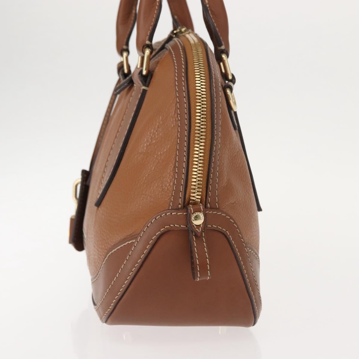 Burberry Orchard Bag Smooth Leather Brown Leather Handbag