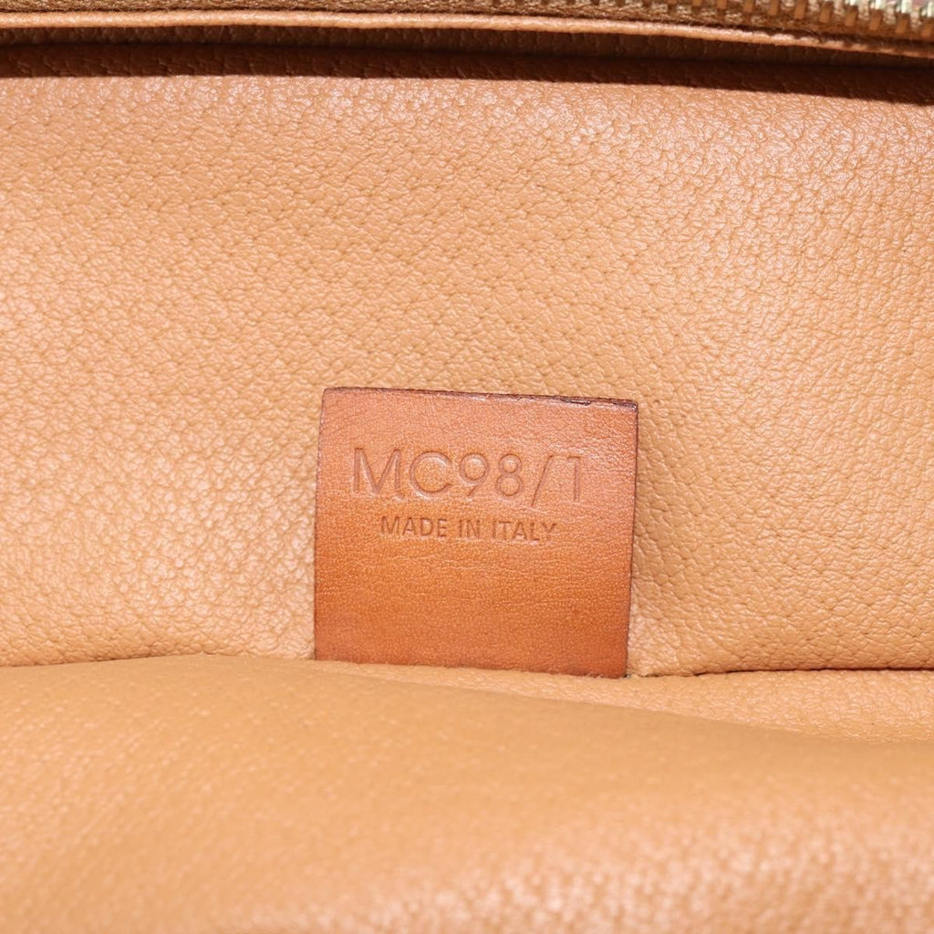 Celine Macadam Vanity Bag Canvas Brown Canvas Handbag