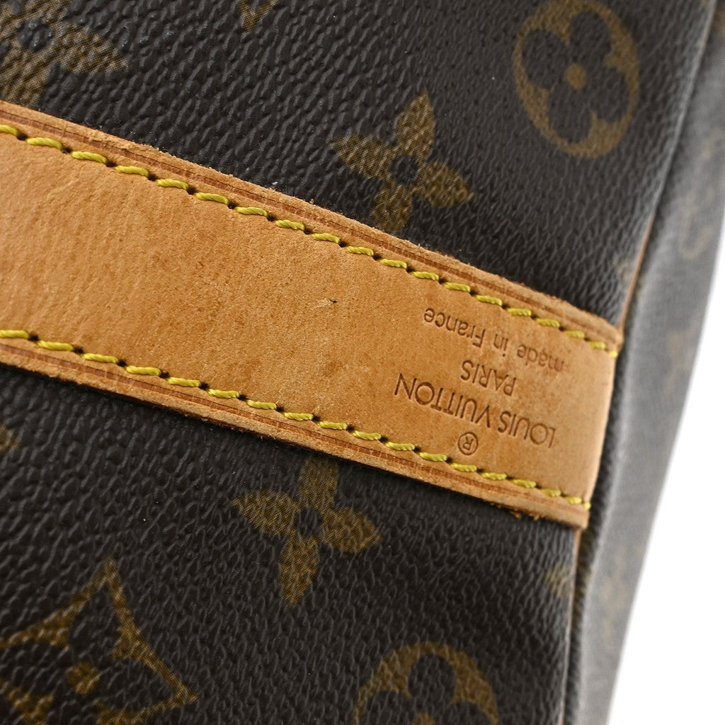 Louis Vuitton Keepall Bandouliere Bag Monogram Canvas Brown Canvas Travel Bag
