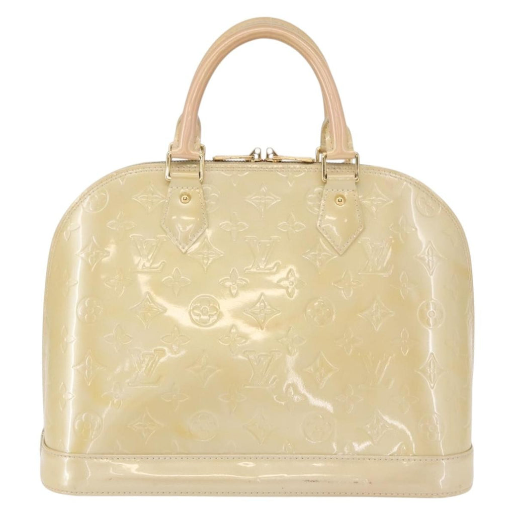 Louis Vuitton Alma Handbag Monogram Vernis Pink Patent_Leather Handbag