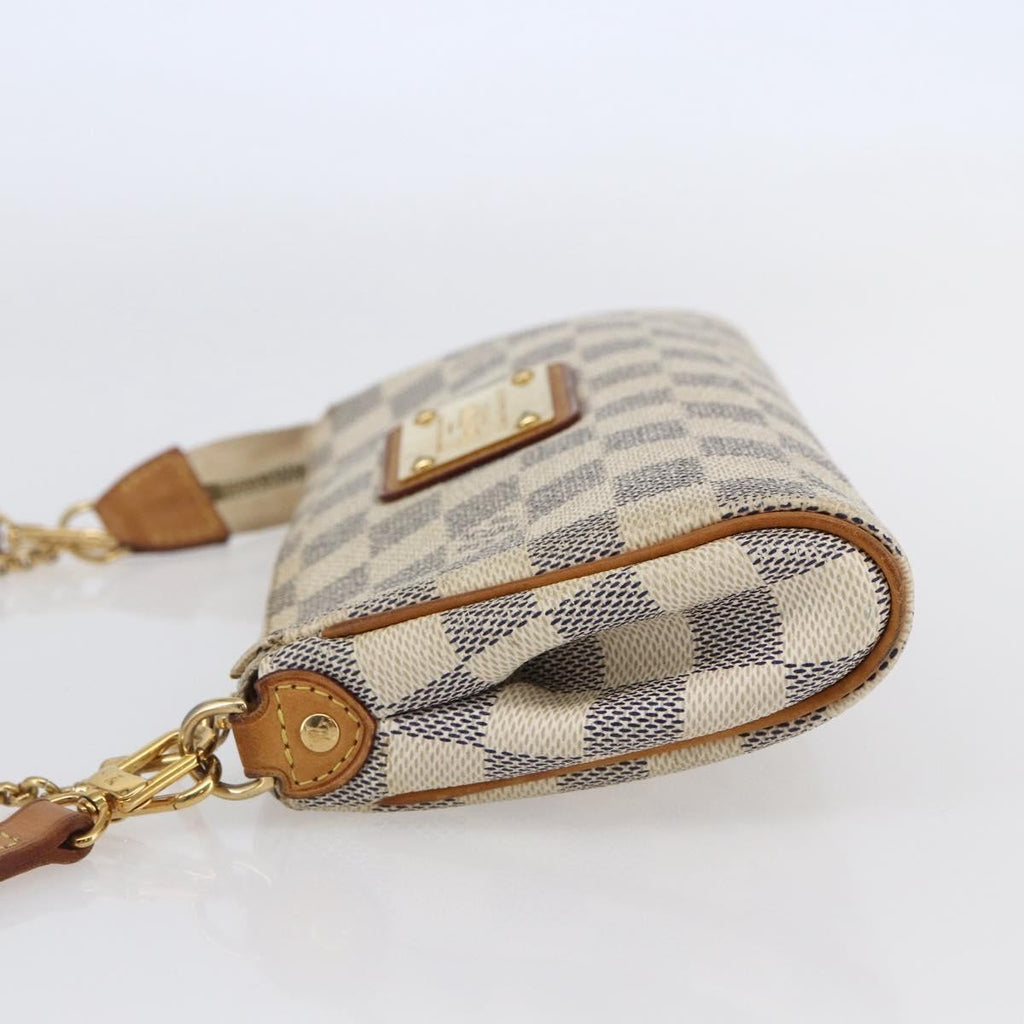 Louis Vuitton Eva Handbag Damier White Canvas Bag