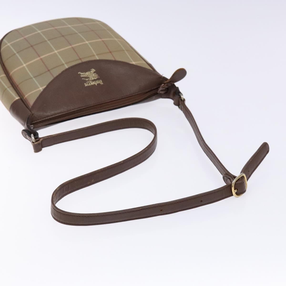 Burberry Nova Check Shoulder Bag Canvas Beige Canvas Shoulder Bag