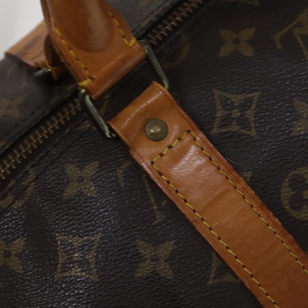 Louis Vuitton Keepall Bag Monogram Canvas Brown Canvas Bag