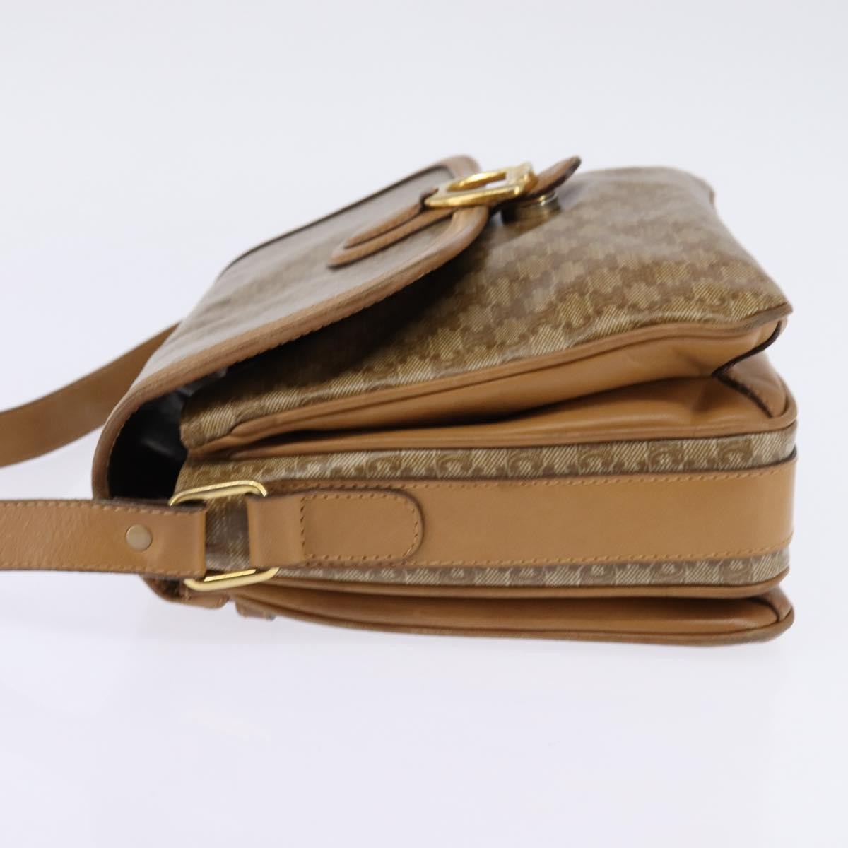 Celine Macadam Shoulder Bag Pvc Leather Beige Canvas Shoulder Bag Bag