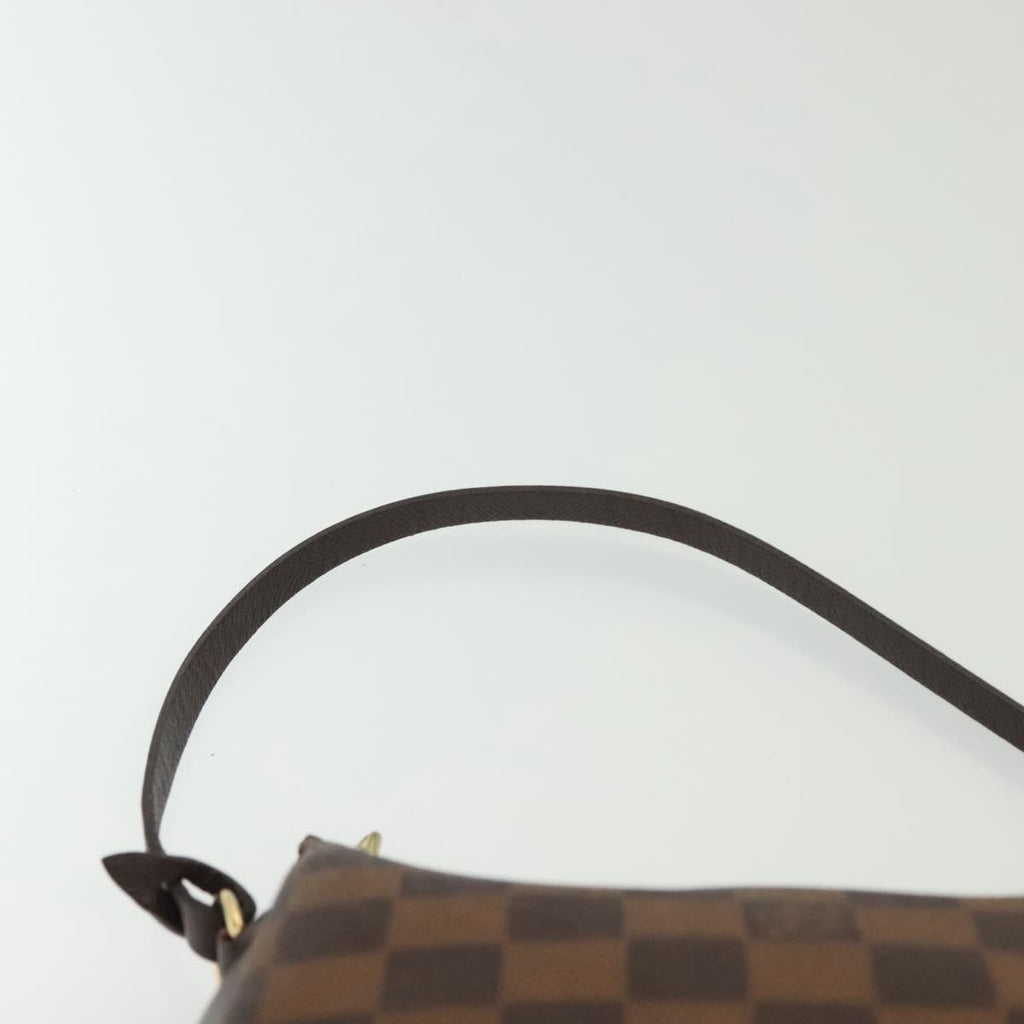 Louis Vuitton Trousse Make Up Bag Damier Canvas Brown Canvas Shoulder Bag