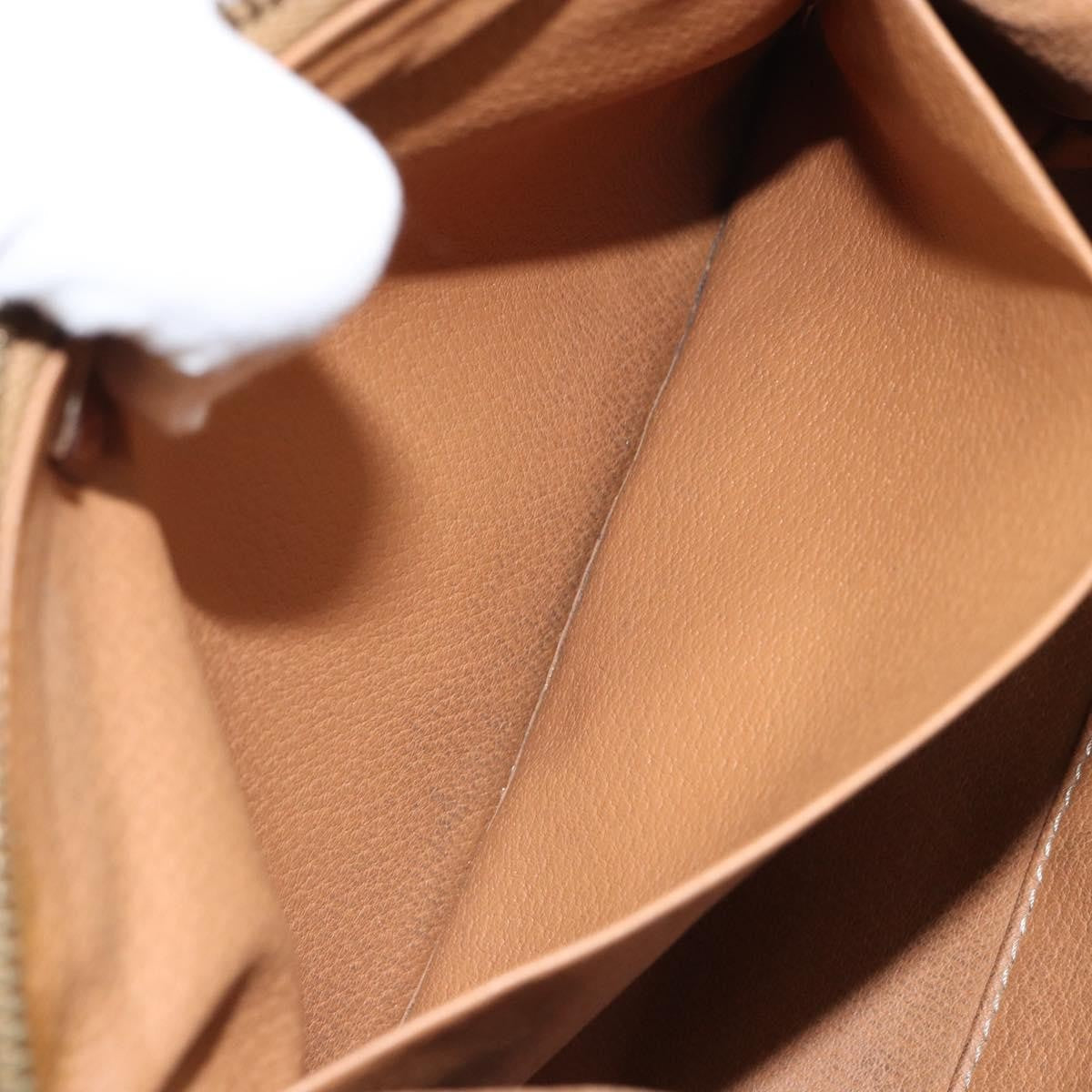 Celine Macadam Pochette Canvas And Leather Brown Canvas Clutche & Pouche Bag