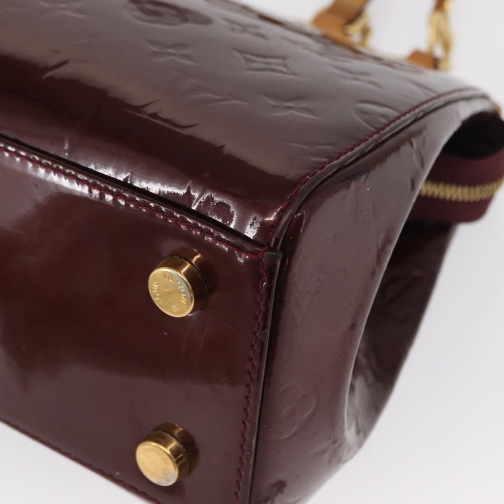 Louis Vuitton Brea Handbag Monogram Vernis Burgundy Patent_Leather Handbag