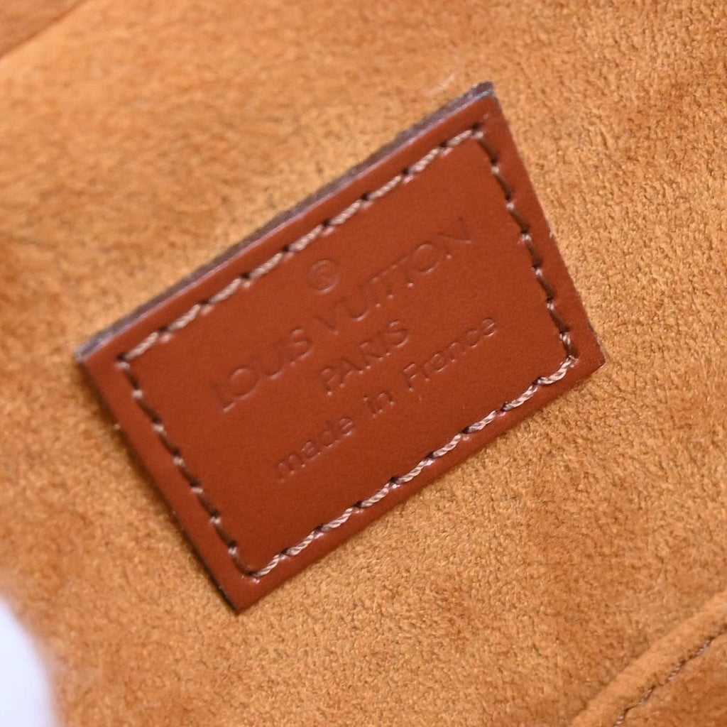 Louis Vuitton Sablons Handbag Epi Leather Brown Leather Handbag
