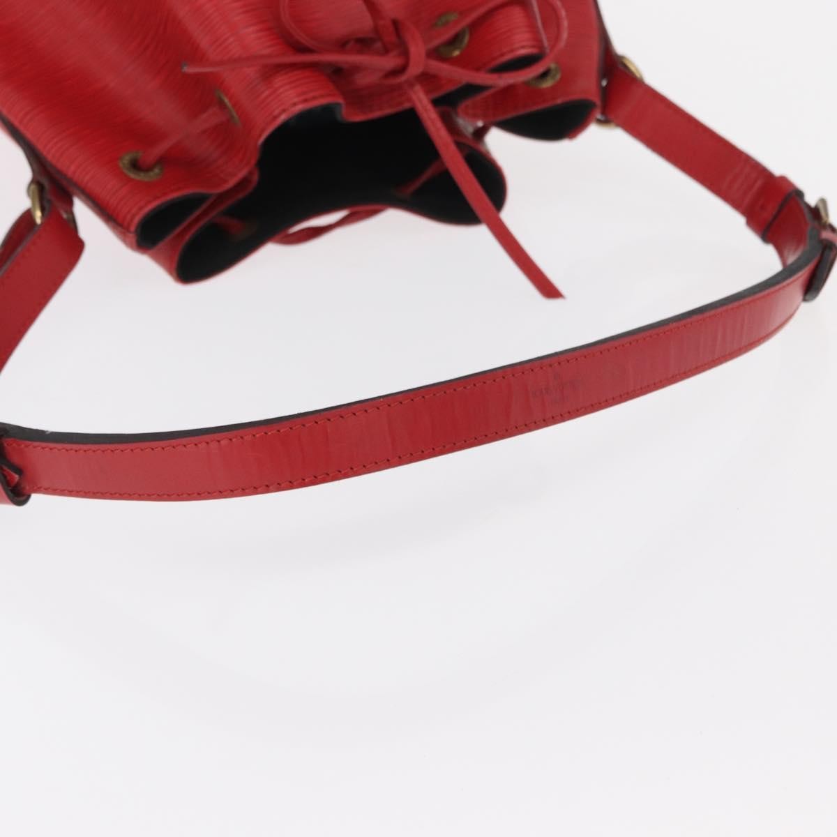 Louis Vuitton Noe Handbag Epi Leather Red Leather Shoulder Bag