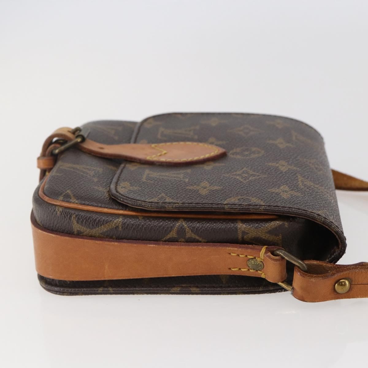 Louis Vuitton Cartouchiere Handbag Monogram Canvas Brown Canvas Shoulder Bag