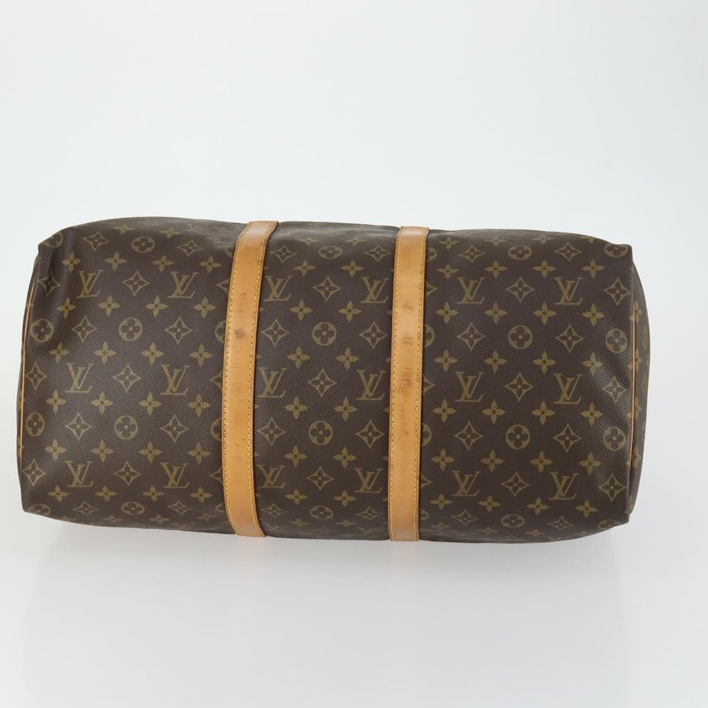 Louis Vuitton Keepall Bag Monogram Canvas Brown Canvas Travel Bag