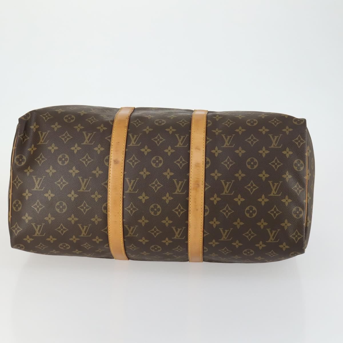 Louis Vuitton Keepall Bag Monogram Canvas Brown Canvas Travel Bag