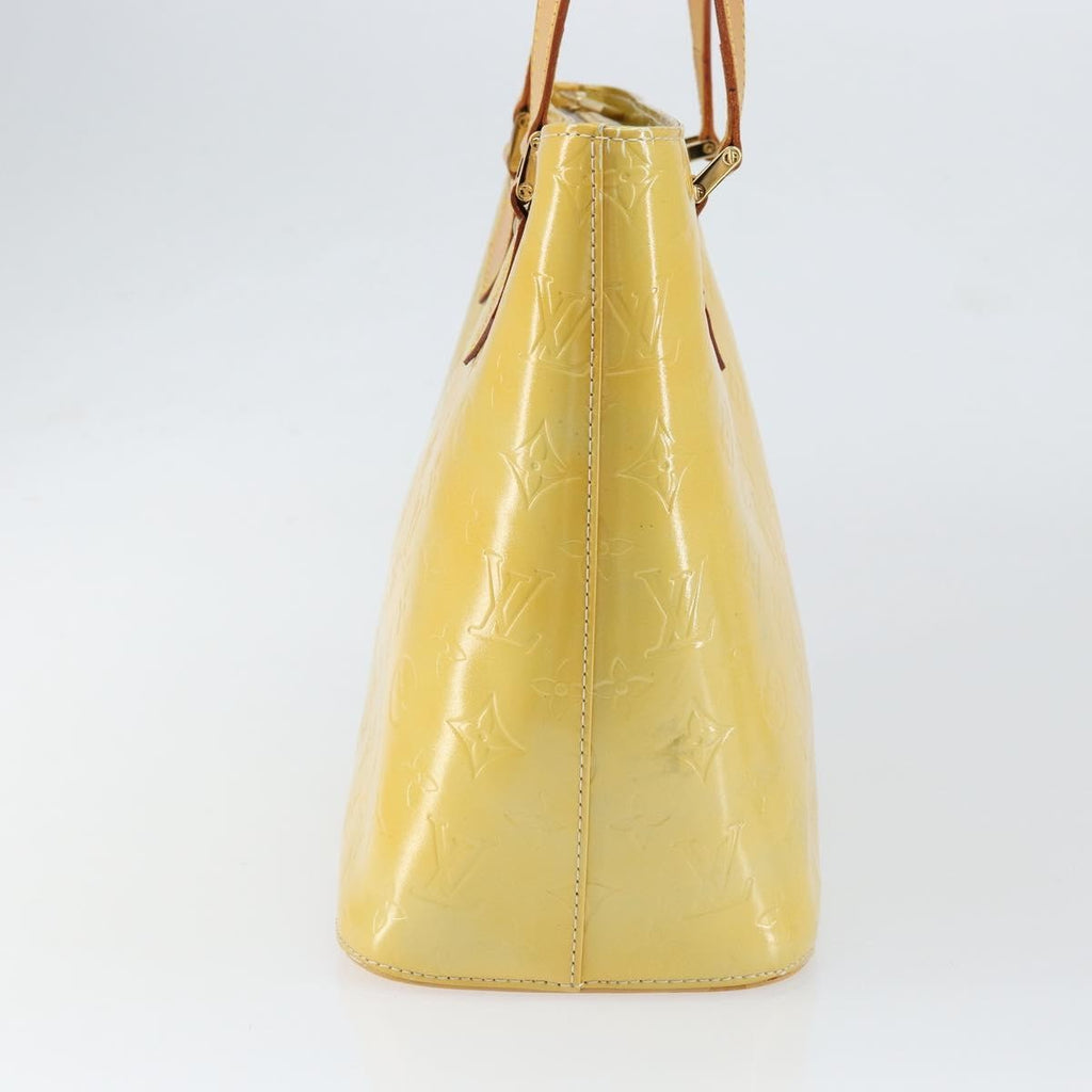 Louis Vuitton Houston Handbag Monogram Vernis Yellow Patent_Leather Tote Bag