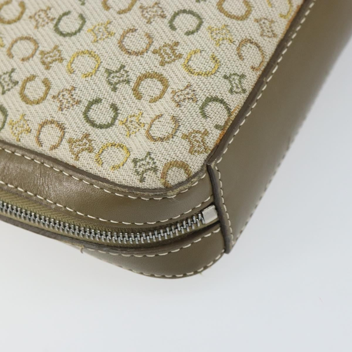 Celine C Macadam Shoulder Bag Canvas Khaki Canvas Shoulder Bag Bag