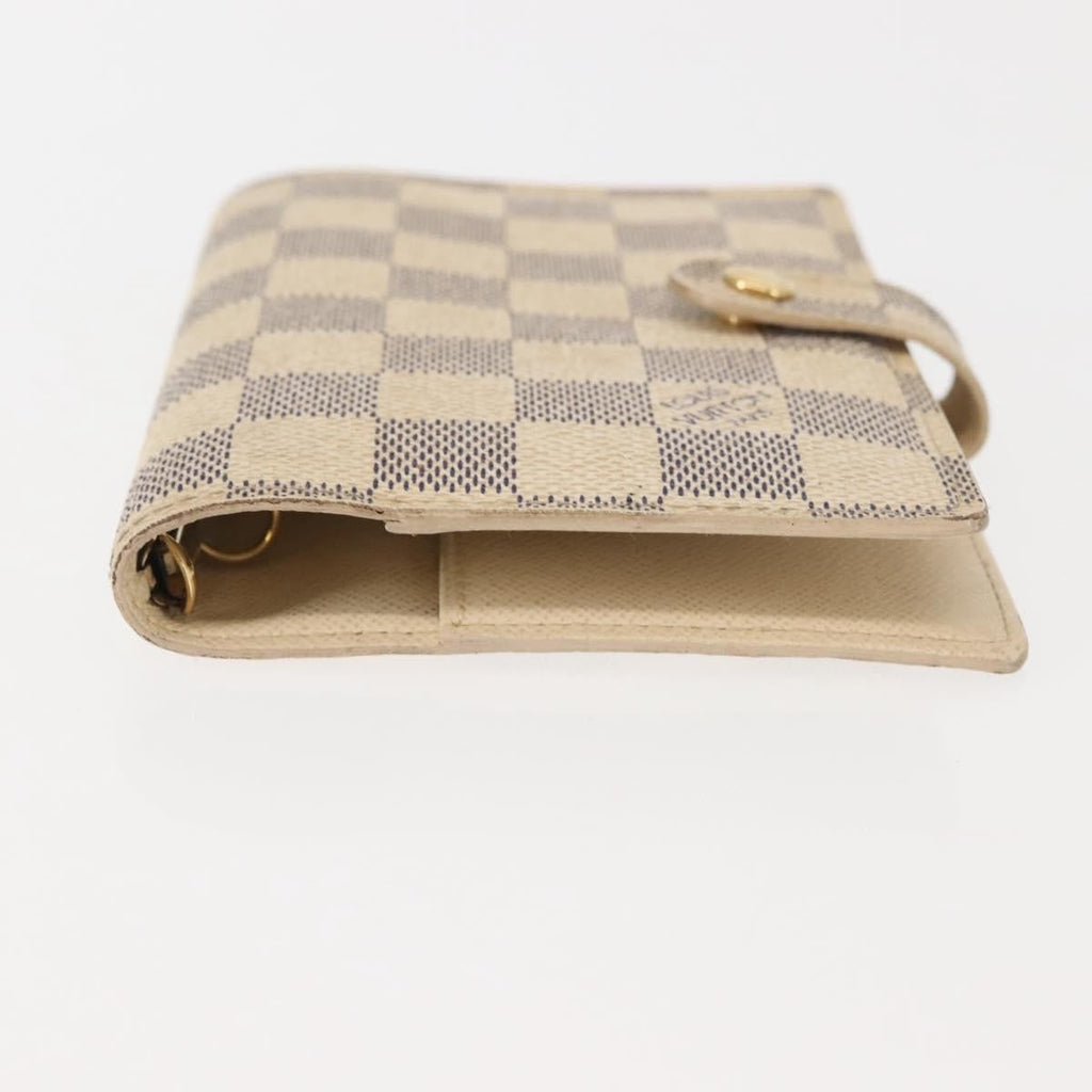 Louis Vuitton Agenda Cover Damier Azur Beige Canvas Toiletry Case Accessory