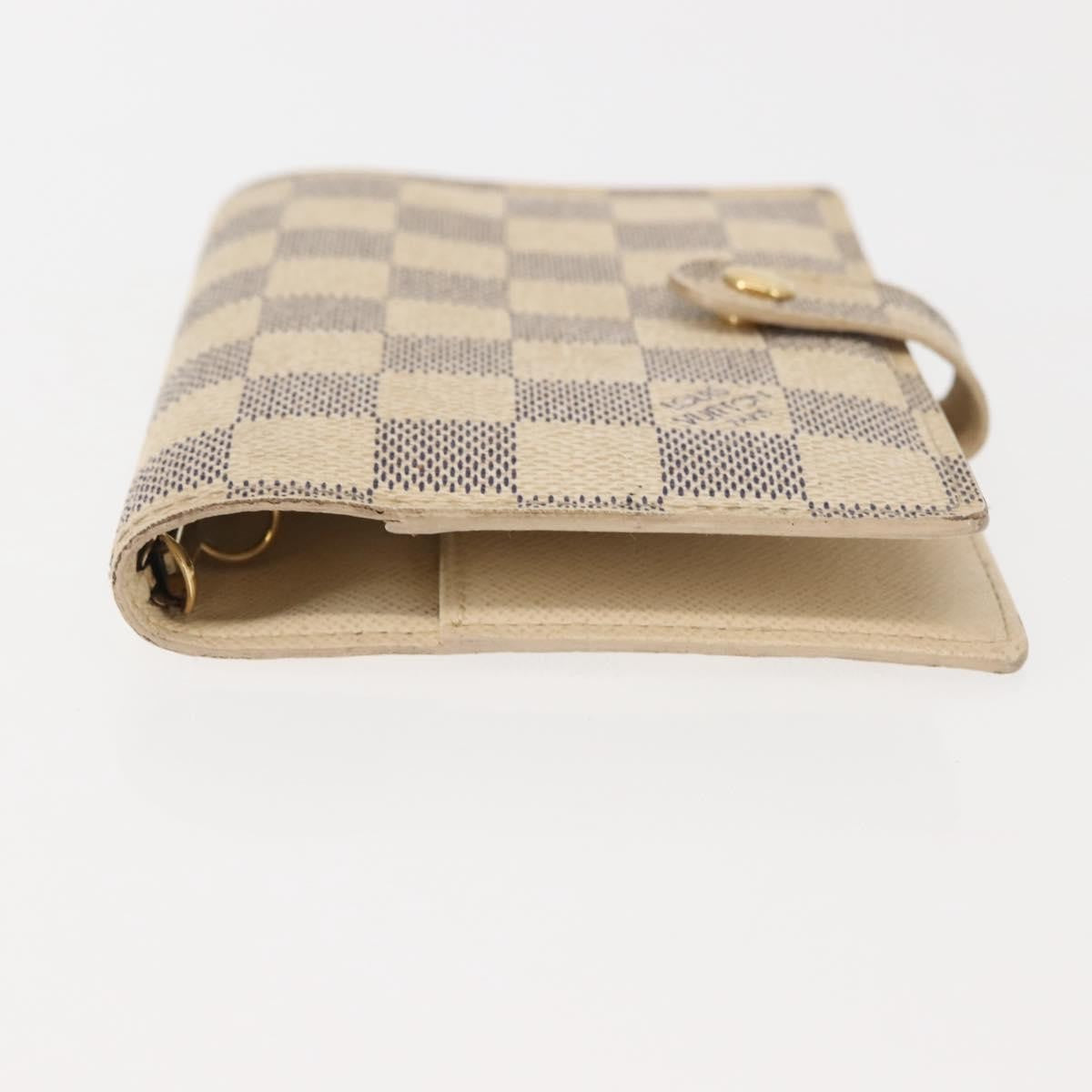 Louis Vuitton Agenda Cover Damier Azur Beige Canvas Toiletry Case Accessory