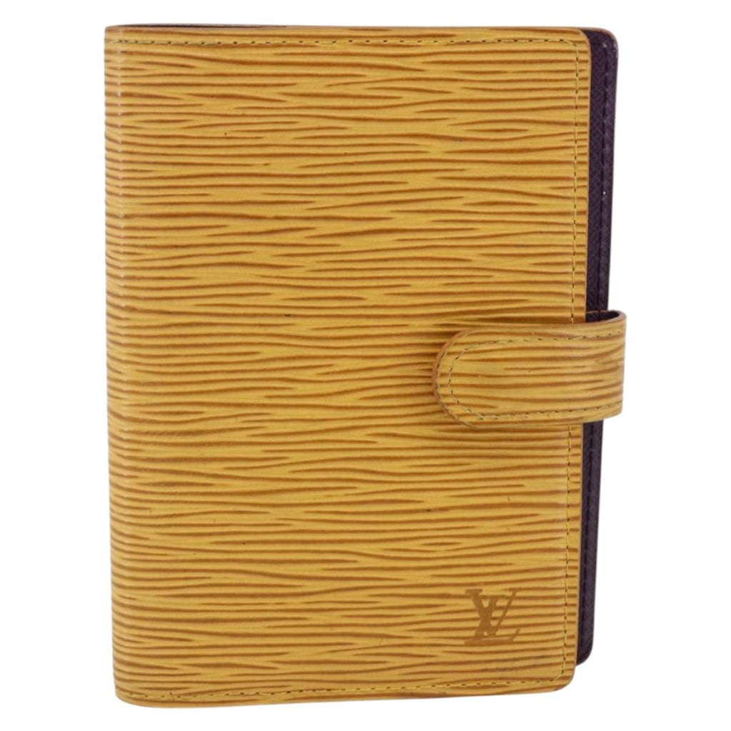 Louis Vuitton Agenda Cover Epi Leather Yellow Leather Wallets Accessory