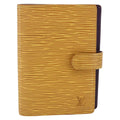 Louis Vuitton Agenda Cover Epi Leather Yellow Leather Wallets Accessory
