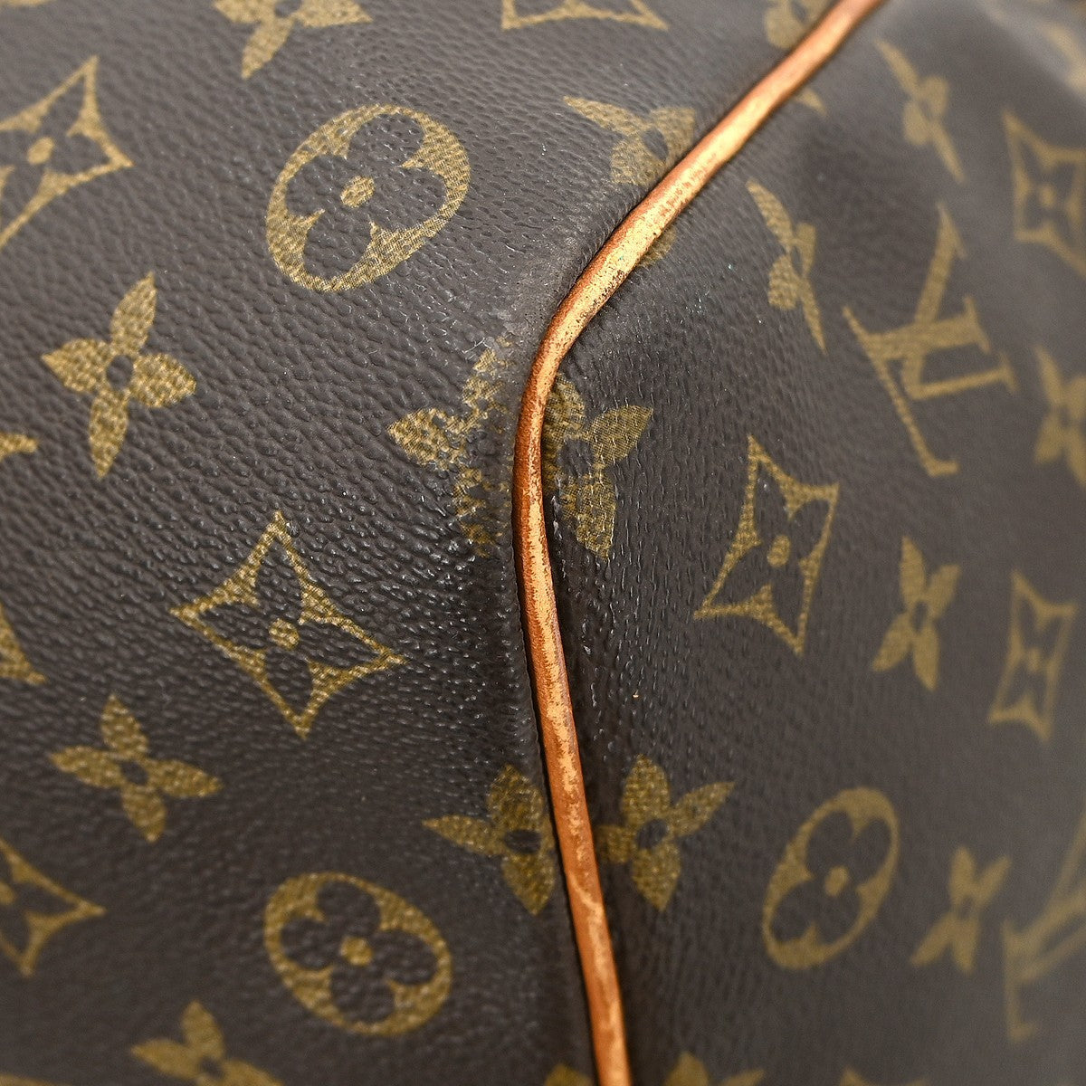 Louis Vuitton Keepall Bag Monogram Canvas Brown Canvas Travel Bag