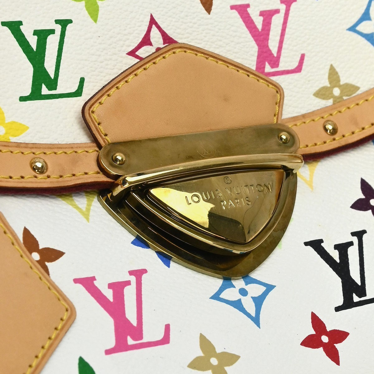 Louis Vuitton Beverly Handbag Monogram Multicolor Multicolour Canvas Handbag