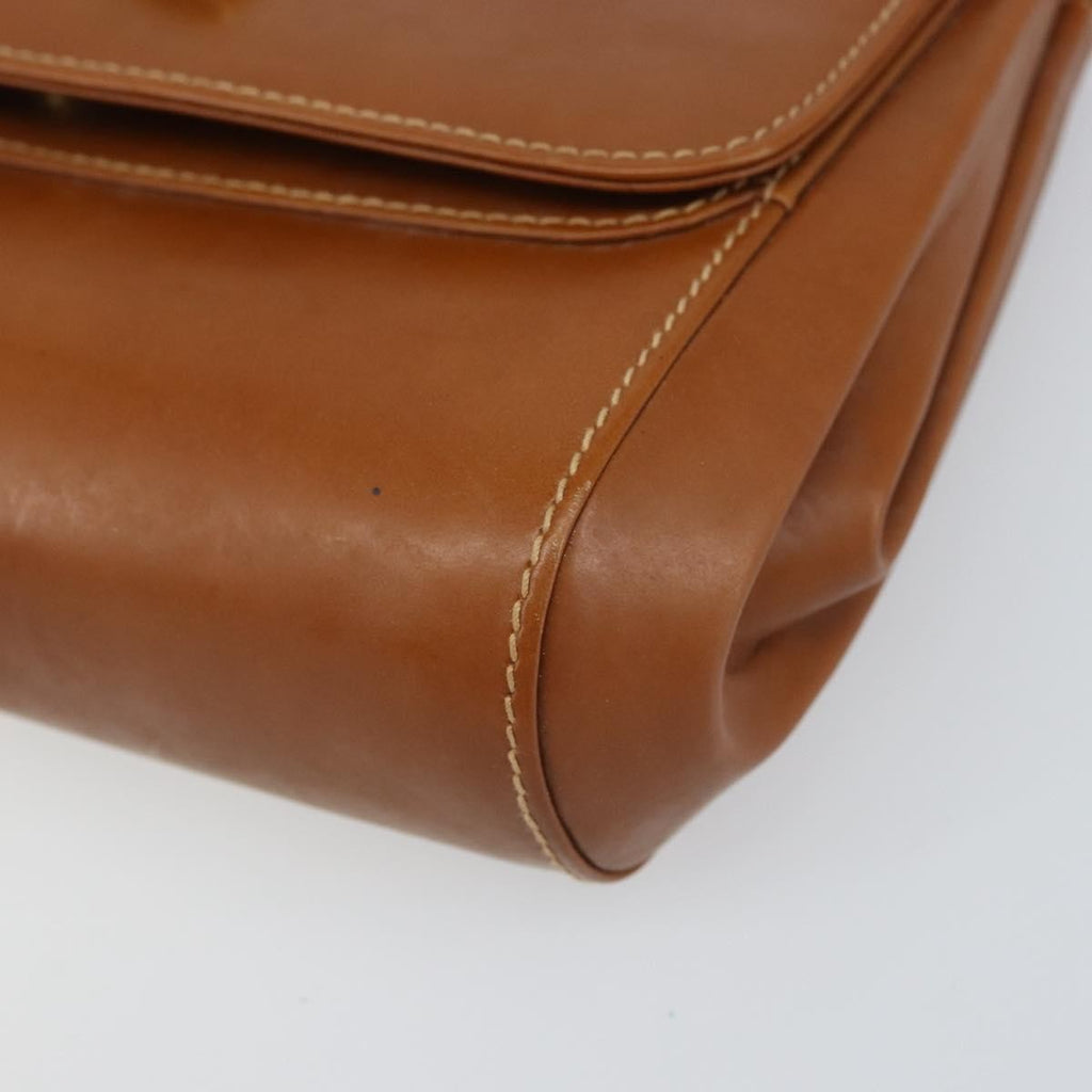 Gucci Vintage Shoulder Bag Leather Brown Leather Shoulder Bag Bag (Pre-Owned)