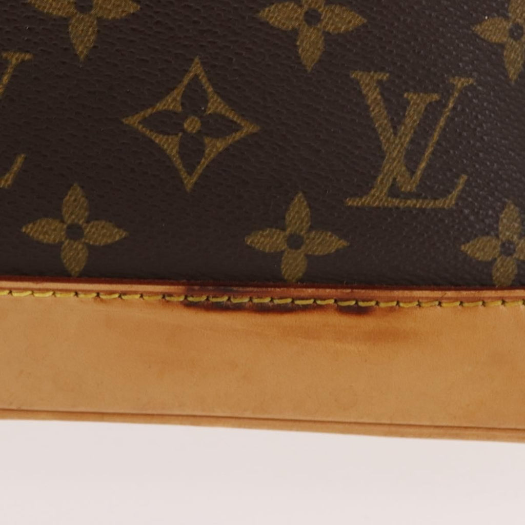 Louis Vuitton Alma Handbag Monogram Canvas Brown Canvas Handbag