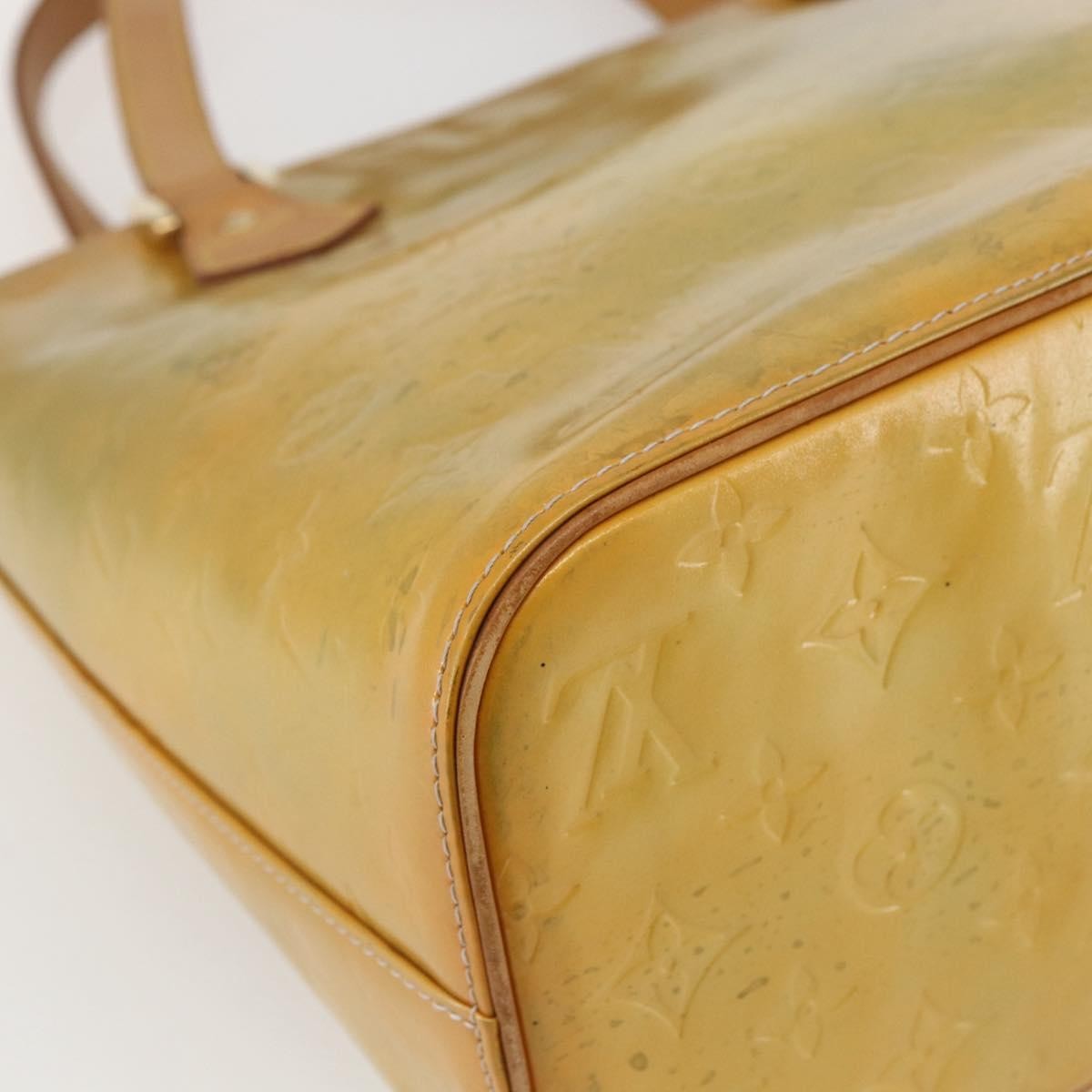 Louis Vuitton Houston Handbag Monogram Vernis Beige Patent_Leather Tote Bag