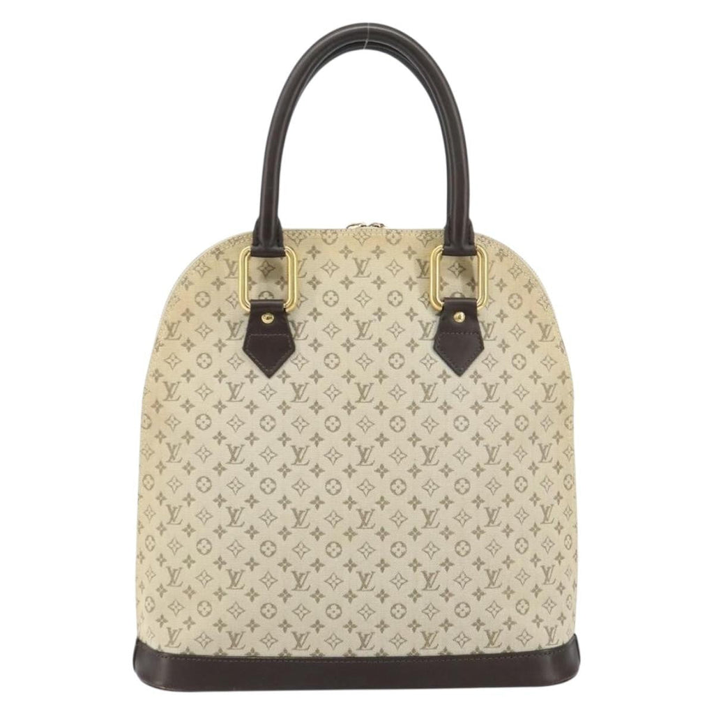 Louis Vuitton Alma Handbag Mini Lin Monogram Khaki Canvas Handbag