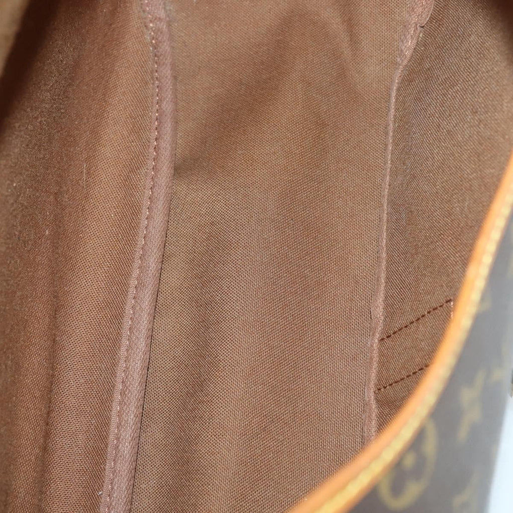 Louis Vuitton Saumur Handbag Monogram Canvas Brown Canvas Shoulder Bag