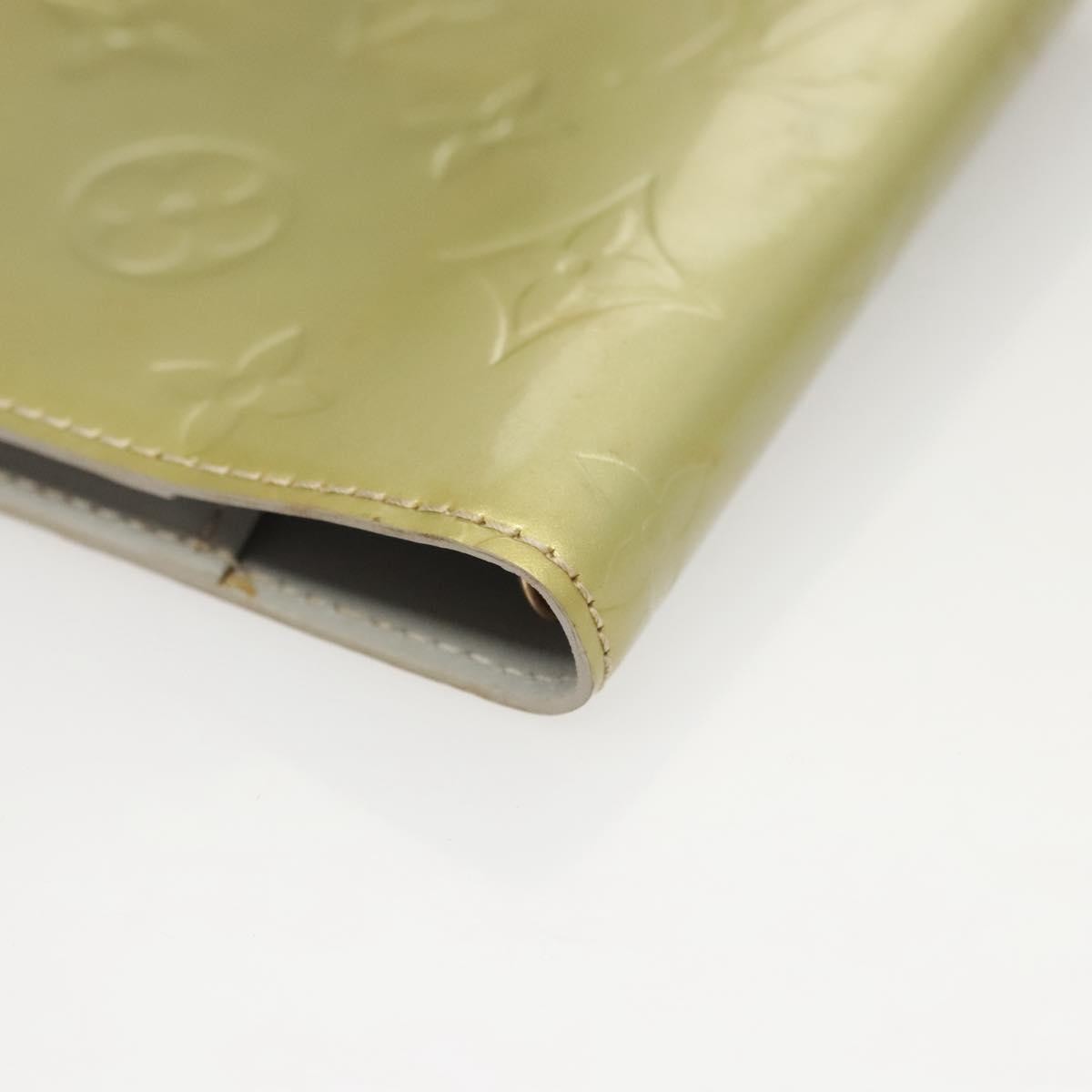 Louis Vuitton Agenda Cover Patent Leather Gray Patent_Leather Wallets Accessory
