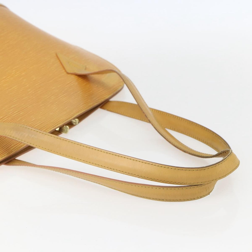 Louis Vuitton Lussac Handbag Epi Leather Yellow Leather Shoulder Bag