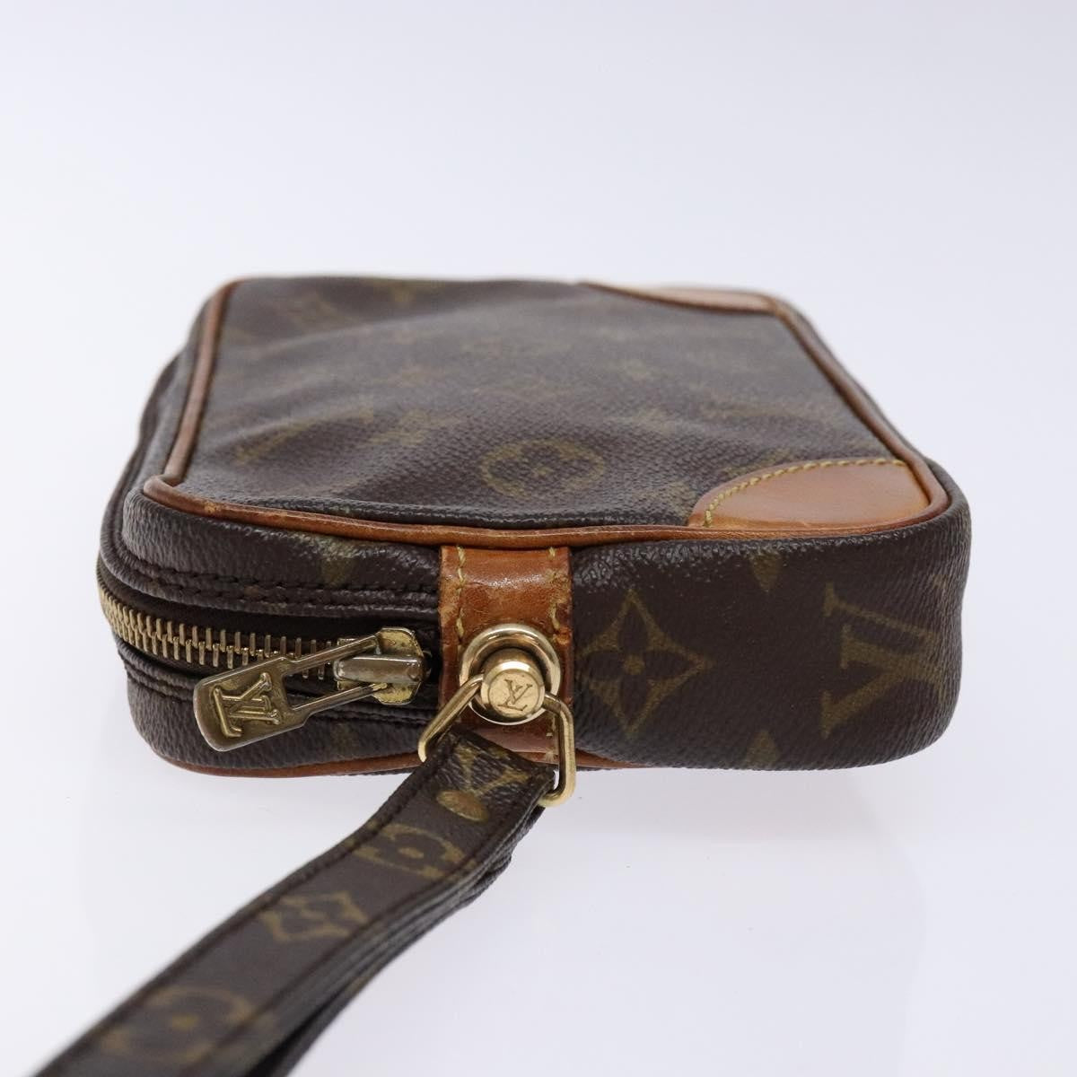 Louis Vuitton Marly Dragonne Clutch Monogram Canvas Brown Canvas Clutche & Pouche Bag