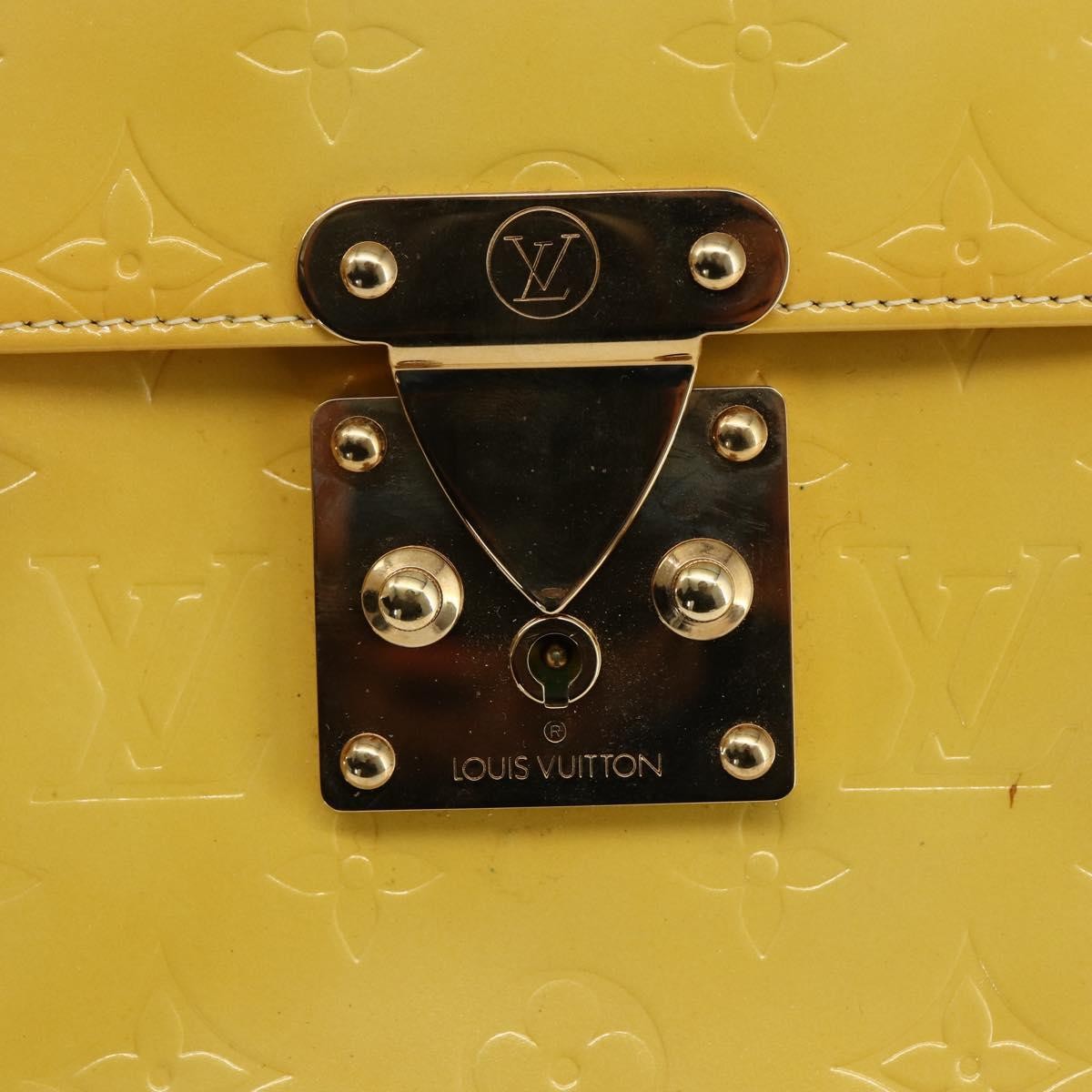 Louis Vuitton Spring Street Nm Handbag Patent Leather Yellow Patent_Leather Handbag