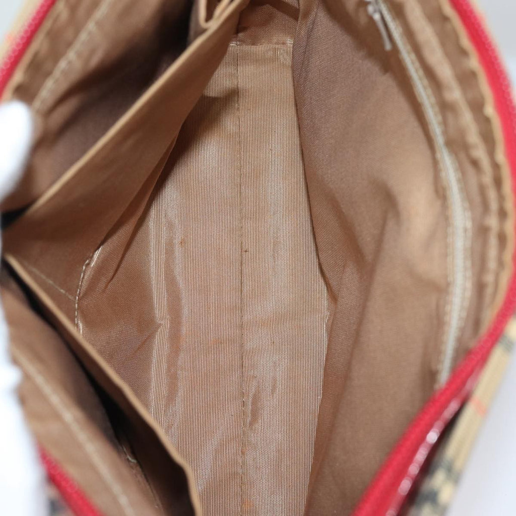 Burberry Nova Check Tote Canvas And Leather Beige Canvas Tote Bag