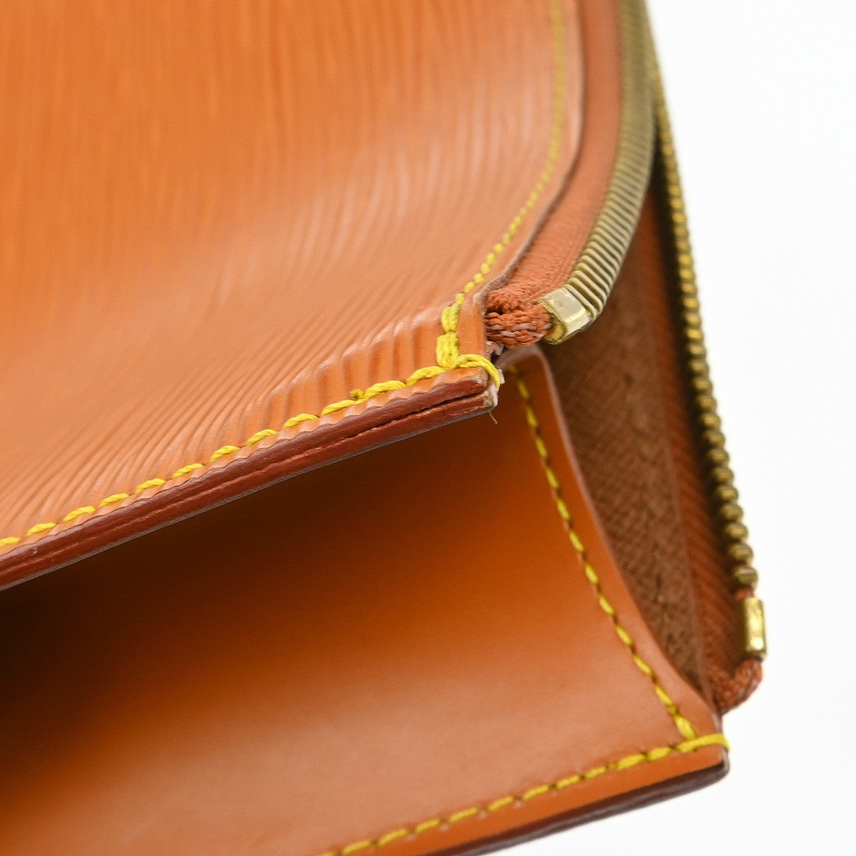 Louis Vuitton Pochette Jour Epi Leather Brown Leather Clutche & Pouche Bag