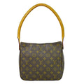 Louis Vuitton Monogram Looping Handbag Monogram Canvas Brown Canvas Shoulder Bag
