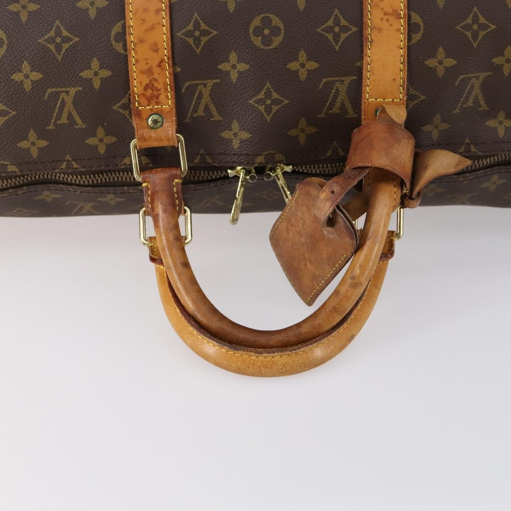 Louis Vuitton Keepall Bag Monogram Canvas Brown Canvas Travel Bag