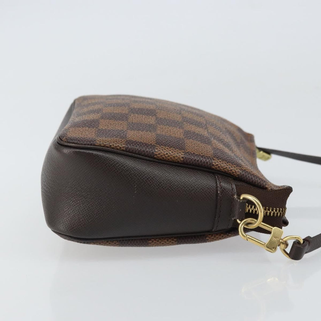 Louis Vuitton Trousse Make Up Bag Damier Canvas Brown Canvas Clutche & Pouche Bag