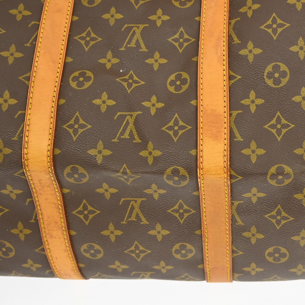 Louis Vuitton Keepall Bag Monogram Canvas Brown Canvas Travel Bag